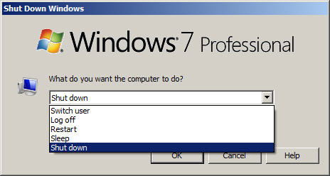 Computer Wont Shut  Windows on Want The Old Windows Xp Shut Down Menu In Windows 7
