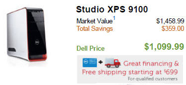 How To Save 359 On A Dell Studio Xps 9100