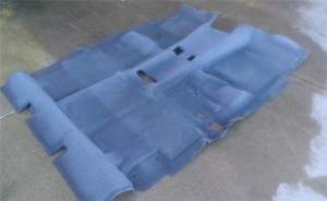 Ford F150 Carpet On Concrete After Washing